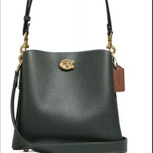 Coach Amazon Green Color block crossbody Bag